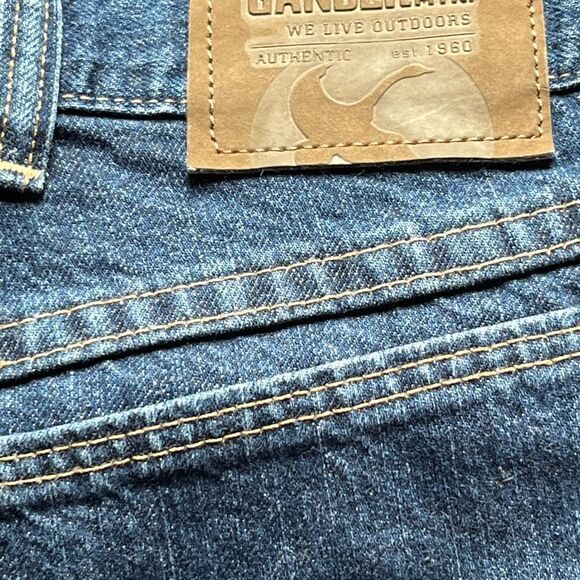Gander Jeans Blue Men's 38x30 100% cotton 5 pocket excellent condition - Picture 5 of 9